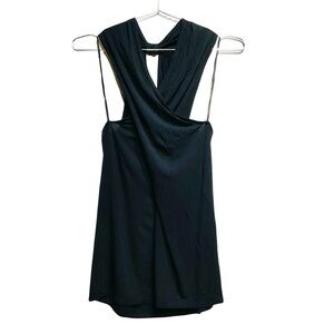 NWT Michael Stars Elegant Black Sleeveless Shirt Size OS